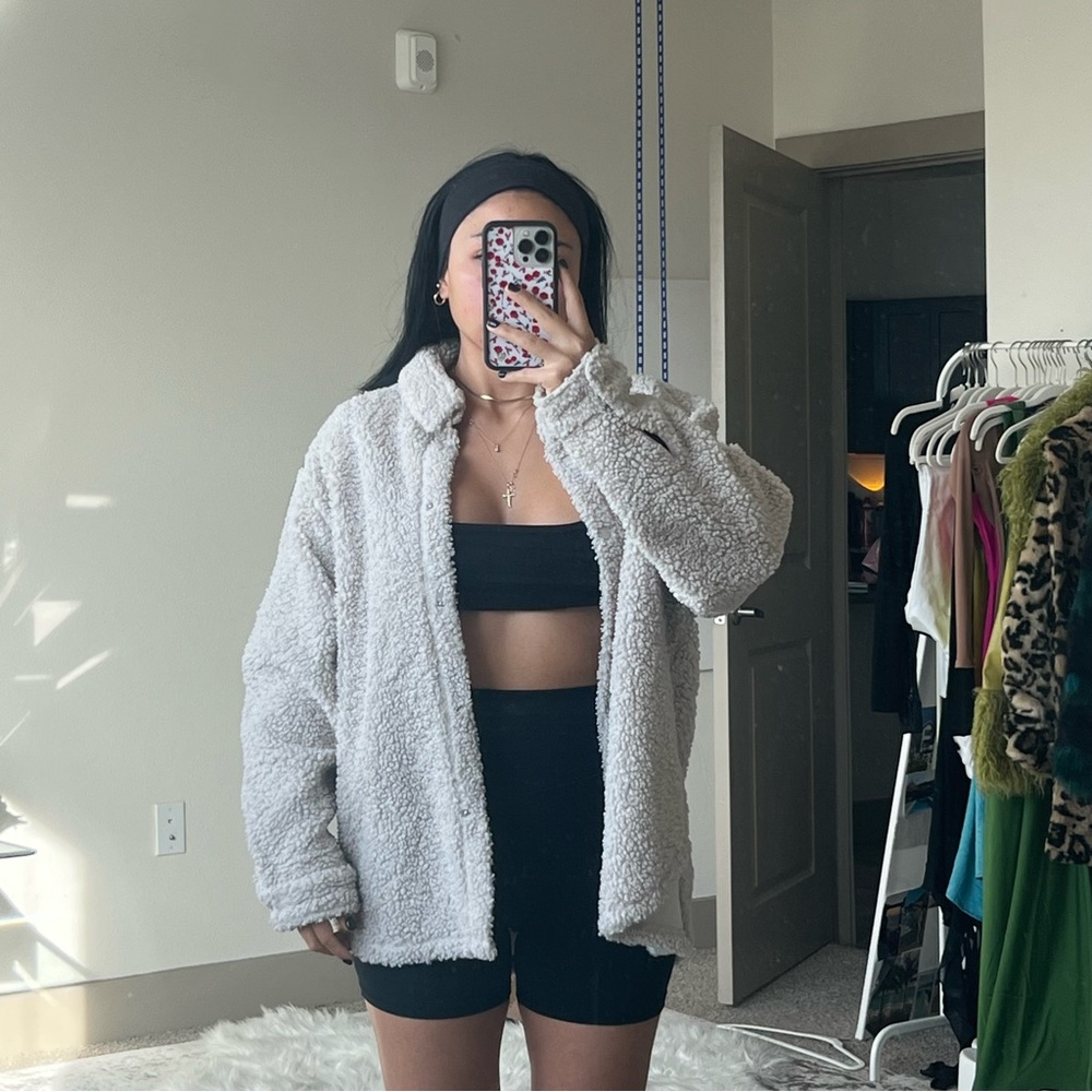 Sherpa Boucle shacket jacket